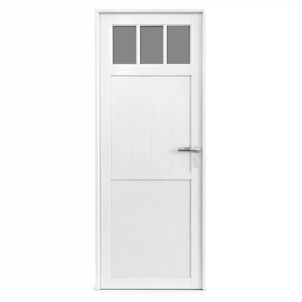 Imagen de Puerta aluminio blanco 80cm m306 rev.dob.pes. vid.tte.4mm izq.