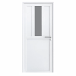 Imagen de Puerta aluminio blanco 80cm m319 36mm.rev.dob.pes.vid.tte.4mm izq