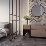 Imagen de Cja. 11 pzs.cerámica SAN LORENZO 45.3x45.3 Donker Fit Soft