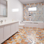 Imagen de Caja 19 pzs.Cerámica SCOP 33x33 Cotto Malva Deco