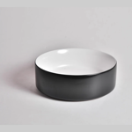 Imagen de Bacha loza cilíndrica 355 x 115 LÚMINI Axis bco y ngro 8463B-BW