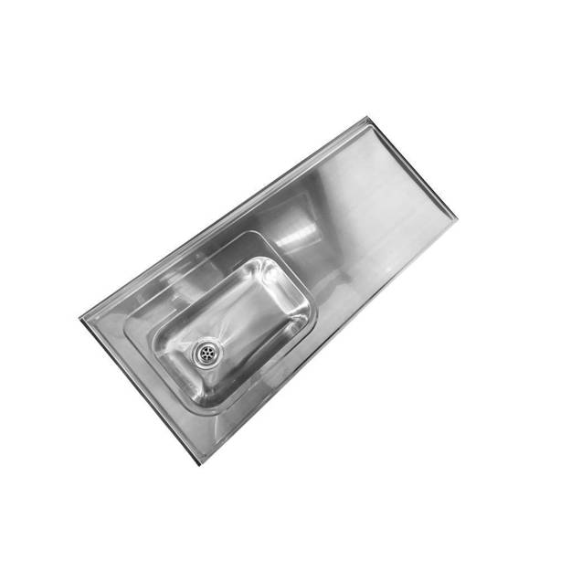 Imagen de Mesada 120cm JOHNSON ac.430 c/resp.sin aguj.c/pilet.sim zz-52 i