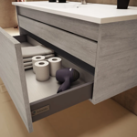 Imagen de Vanitory SCHNEIDER City California 60cm - mesada losa 1 agujero