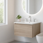 Imagen de Vanitory SCHNEIDER City California 60cm - mesada losa 1 agujero