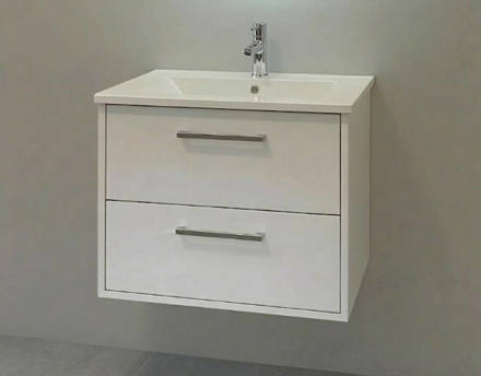 Imagen de Vanitory CAMPI Bossa 60 cm c/mesada loza recta 1 Ag.