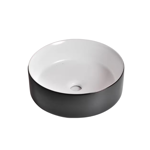 Imagen de Bacha loza cilíndrica 355 x 115 -PF- Axis bco y ngro 8463B-BW