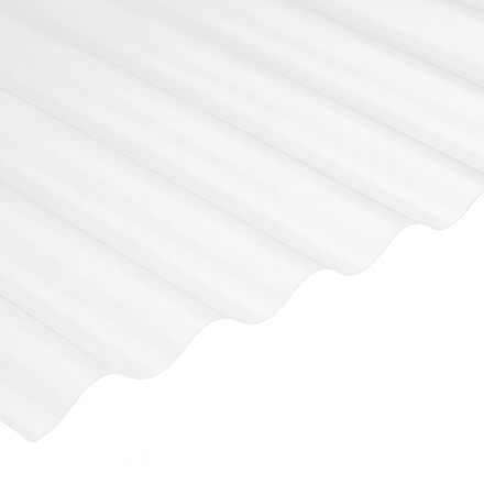 Imagen de Chapa *BLANCA* policarbonato sinusoidal 0.80mm 1.10 mt 2.00 mt