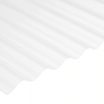 Imagen de Chapa *BLANCA* policarbonato sinusoidal 0.80mm 1.10 mt 2.50 mt