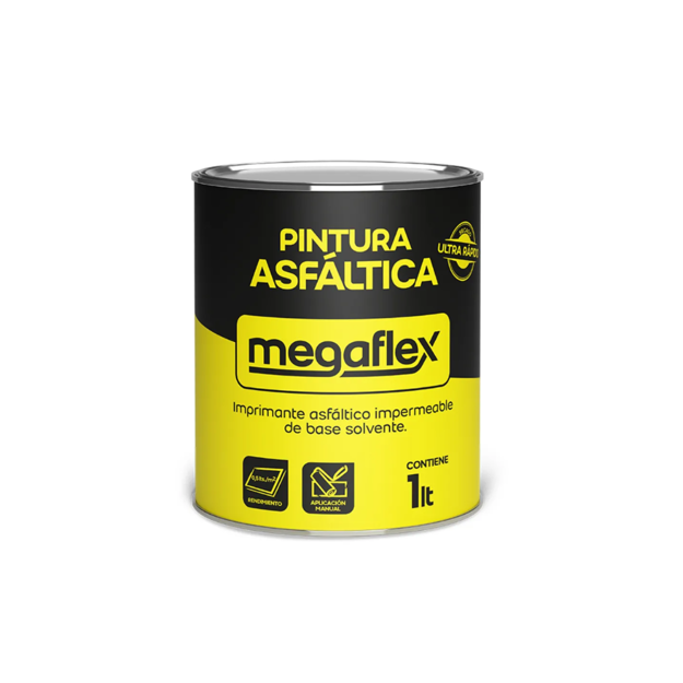 Imagen de Pintura asfaltica secado rapido MEGAFLEX _1 lt.