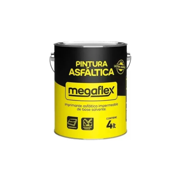Imagen de Pintura asfaltica secado rapido MEGAFLEX _4 lt.