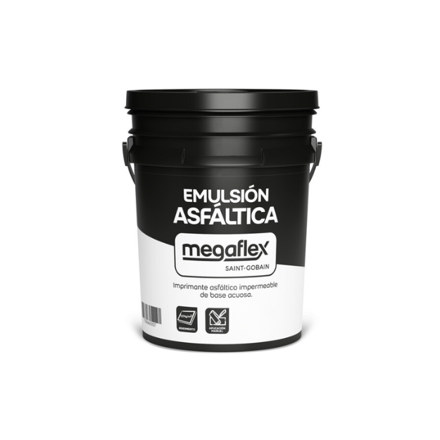 Imagen de Pintura asfaltica emulsionable MEGAFLEX balde _4kg.