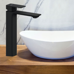 Imagen de Monocomando PEIRANO Soria black lavatorio alto 61-192