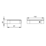 Imagen de Jabonera FV Inox One 0168/I1-NG Negro Mate