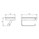 Imagen de Portarrollo FV Inox One 0167/I1-AI Acero Inoxidable