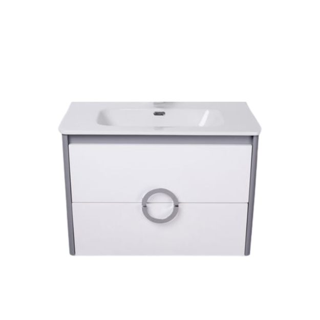 Imagen de Vanitory colgar CAMPI Circle 80 cm con mesada loza 1 ag