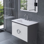 Imagen de Vanitory colgar CAMPI Circle 80 cm con mesada loza 1 ag