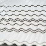 Imagen de Chapa sinusoidal Traslúcida blanca 1.10 mt _2.50 mt