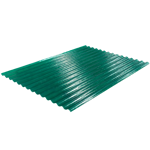 Imagen de Chapa sinusoidal Traslúcida Verde 1.10 mt 4.50 mt