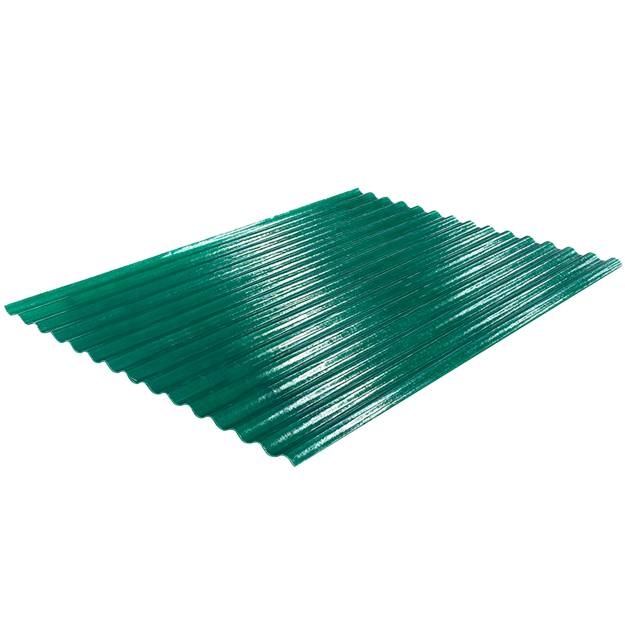 Imagen de Chapa sinusoidal Traslúcida Verde 1.10 mt 4.50 mt