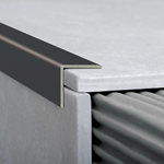 Imagen de Tapa canto aluminio negro 16 x 16 mm 2,5 m ATRIM 1908