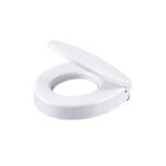 Imagen de Asiento inodoro elevado 7.5cm bco caída amortiguada ACCECO AS560