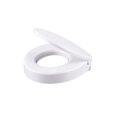 Imagen de Asiento inodoro elevado 7.5cm blanco ACCECO AS-560
