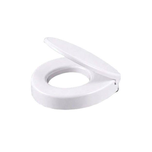 Imagen de Asiento inodoro elevado 7.5cm bco caída amortiguada ACCECO AS560