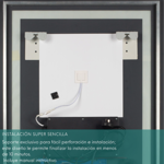 Imagen de Espejo led KW Roma-50 50x70 cm
