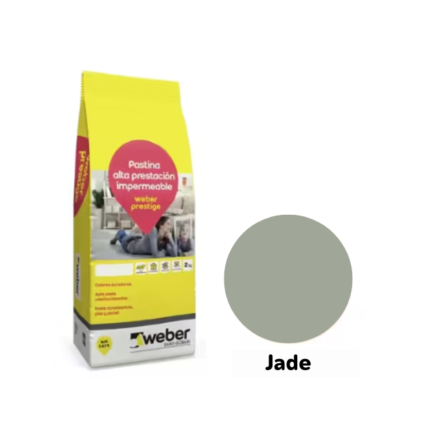 Imagen de Pastina alta prestacion WEBER color prestige Jade 2 kg.