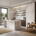 Imagen de Revestimiento PVC LUMINI 3mm 1.22x2.44 m Alba Stone