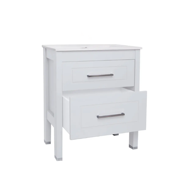 Imagen de Vanitory CAMPI Jazz blanco 70 cm con mesada loza recta  3 Ag
