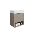 Imagen de Vanitory colgar CAMPI House capuchino 50 blanco con bacha loza 1 Ag.