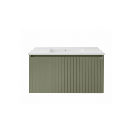Imagen de Vanitory colgante SCHNEIDER Glam PVC Salvia 80cm - mesa losa 1 ag