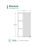 Imagen de Alacena SCHNEIDER Glam PVC Salvia 43cm 0575