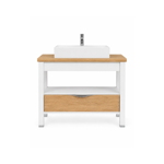 Imagen de Mueble solo CAMPI Oak Blanco y Roble Ámbar 80cm OA80