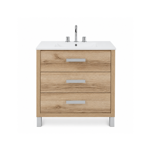 Imagen de Vanitory CAMPI Zamba 80 c/patas- Roble Verona c/mesada loza 3 Ag