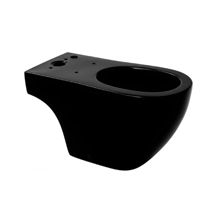 Imagen de Inodoro largo FERRUM Fontana 4,5 litros negro satinado IOLQ2 NS
