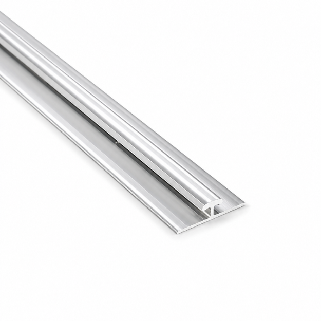 Imagen de Perfil H 2.90m p/revestimiento PVC LUMINI 3mm aluminio natural