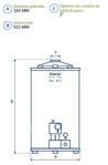Imagen de Termotanque SEÑORIAL - ZAFIRO - 50 Multigas 50L (330001)