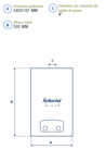 Imagen de Calefón SEÑORIAL Evolution Max 14 L/Min Gas envas. -GLP- (330114)