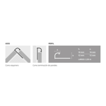 Imagen de Guarda aluminio Bullnose 10mm x 2,5m Ceniza ATRIM 5576
