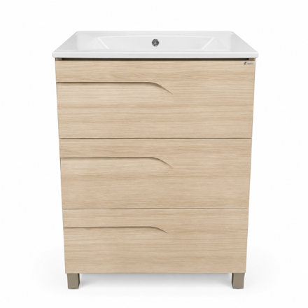 Imagen de Vanitory SCHNEIDER Rivo PVC California 60cm - Mesada 3 ag