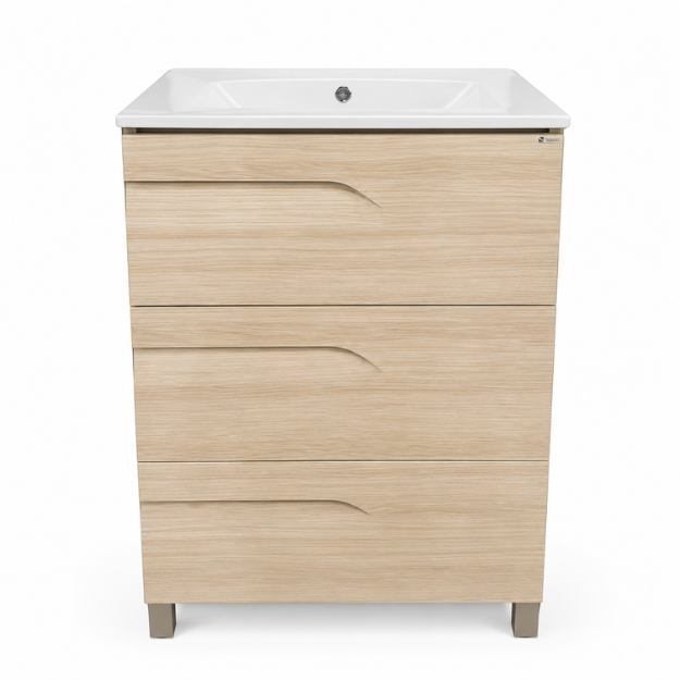 Imagen de Vanitory SCHNEIDER Rivo PVC California 60cm - Mesada 3 ag