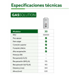 Imagen de Termotanque SEÑORIAL - ZAFIRO - 30 Multigas 29L (330000)