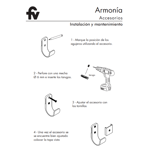 Imagen de Percha FV Armonía CROMADO 0166/M8-CR