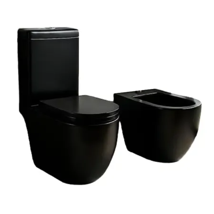 Imagen de Juego Baño Fontana Negro Satinado Ferrum