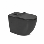 Imagen de Inodoro largo PEIRANO Stone Black con asiento