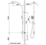 Imagen de Ducha con barral Arquis FV 0130.02 CR