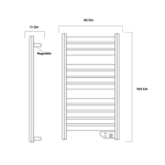 Imagen de Toallero eléctrico WINDSTYLE Warmdry 500W Gris WTE-C500-G