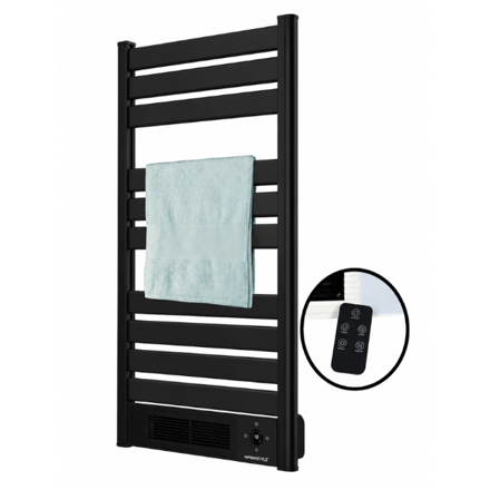 Imagen de Toallero WINDSTYLE Warmdry Smart 2000W c/CV Negro WTE-C2000-BT